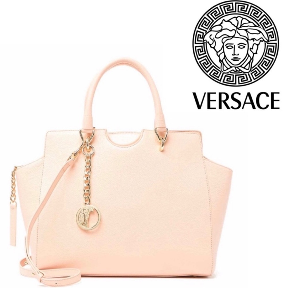 VERSACE Collection Pebbled Leather Bag